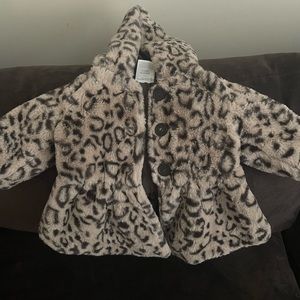 Peplum leopard Jacket